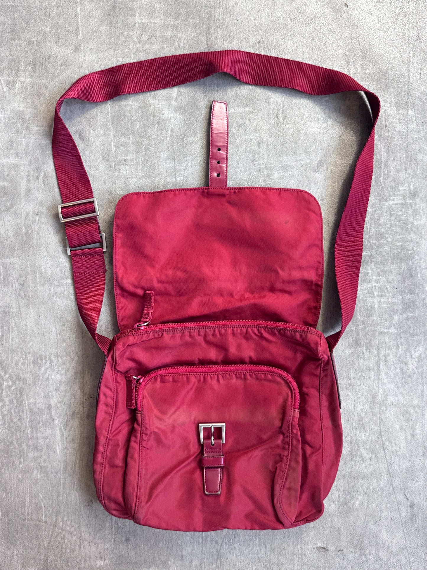 Prada Nylon Crossbody Messenger Bag