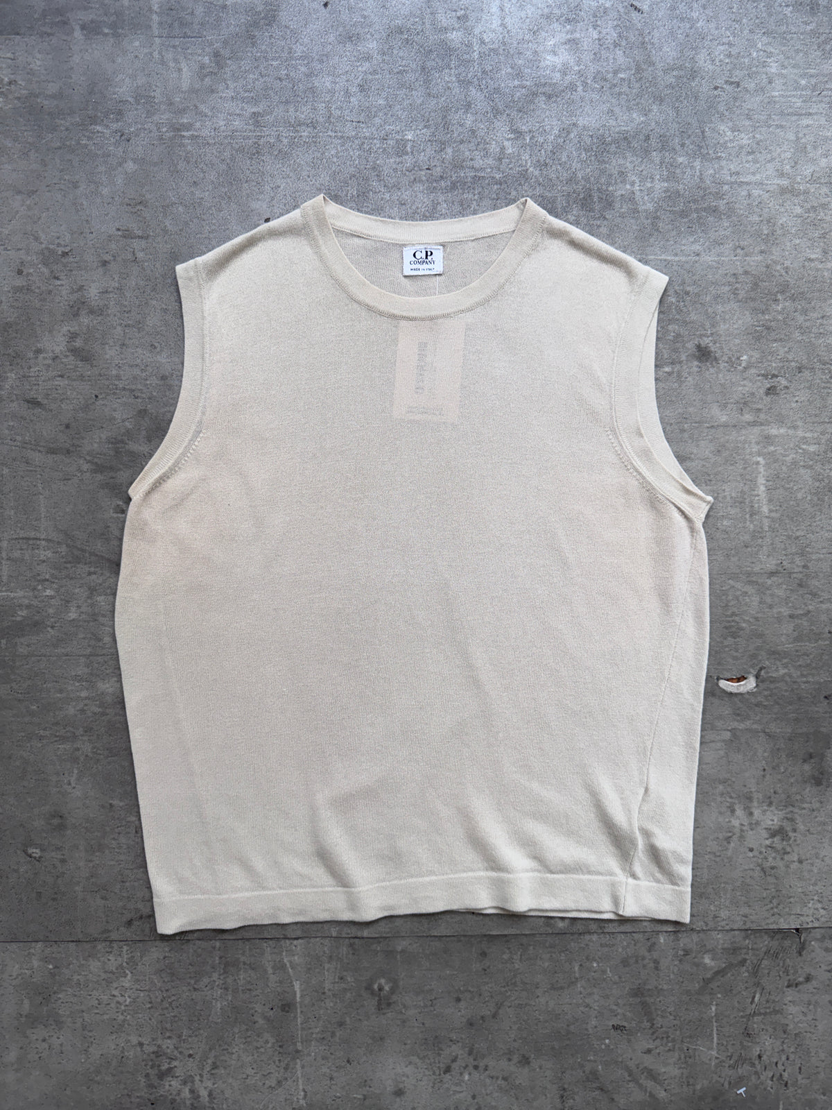 S/S 2001 C.P. Company Beige Sweater Vest
