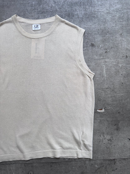 S/S 2001 C.P. Company Beige Sweater Vest