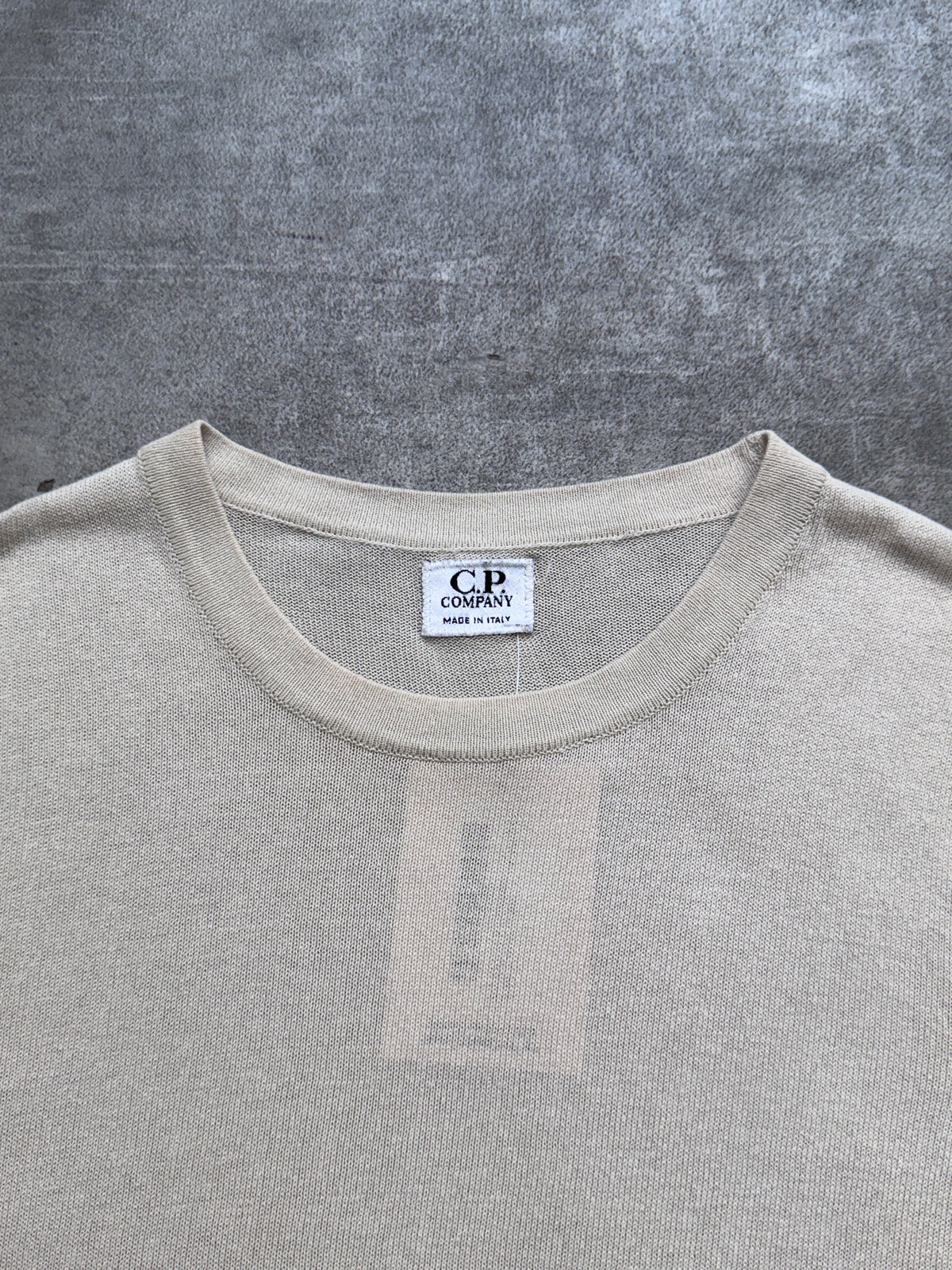 S/S 2001 C.P. Company Beige Sweater Vest