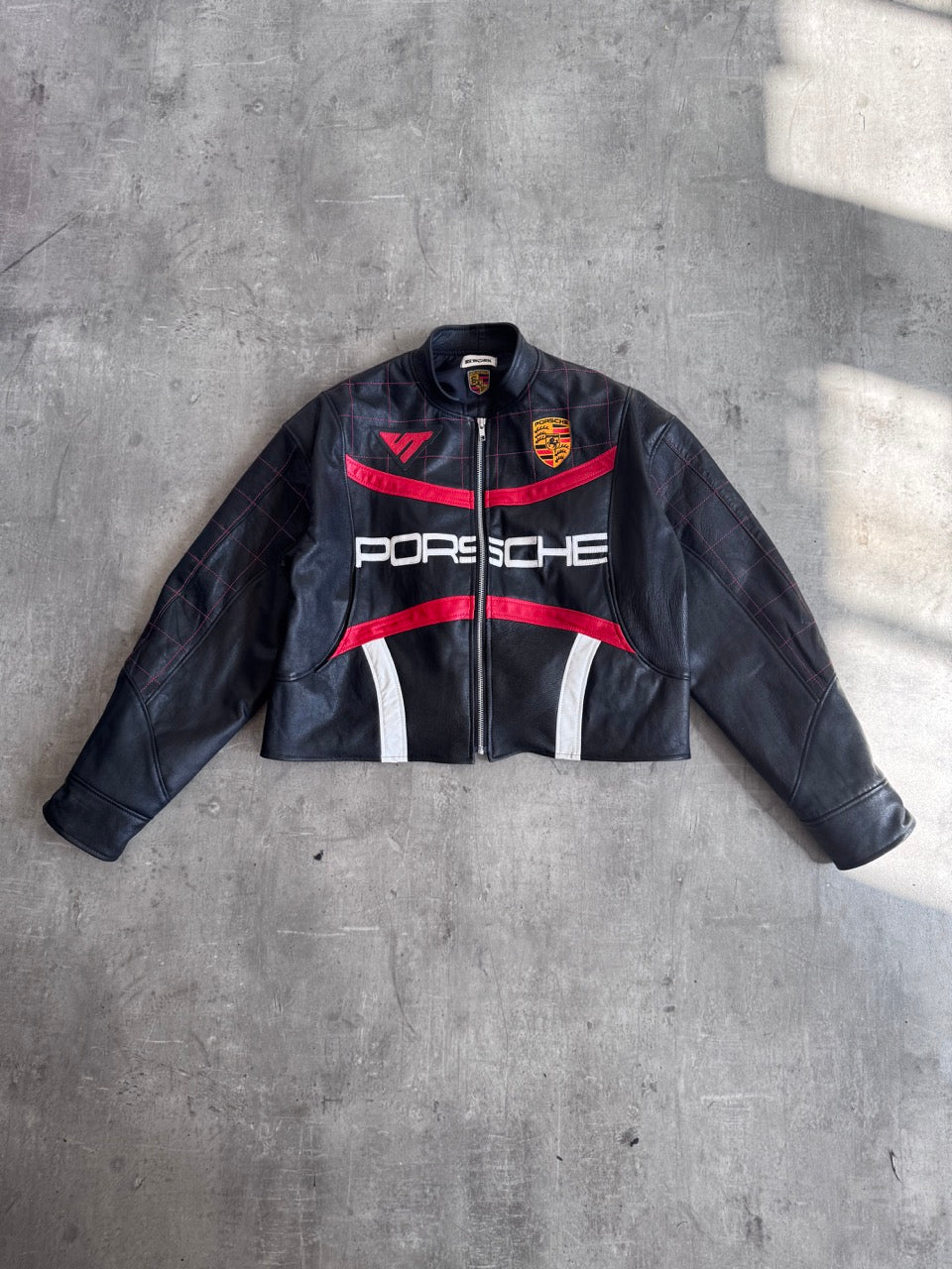 VT Rework : Porsche Reworked Leather Moto Jacket