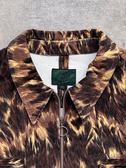 Jean Paul Gautier Leopard Print Velour Jacket