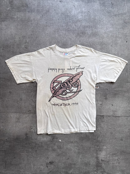 1995 Led Zeppelin Cream Distressed Tour Graphic Tee
