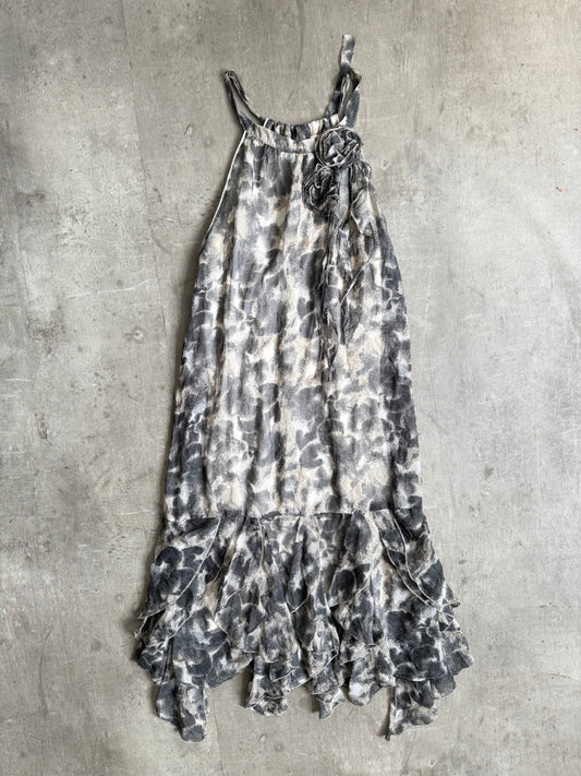 Vero Moda Floral Ruffle Halter Dress