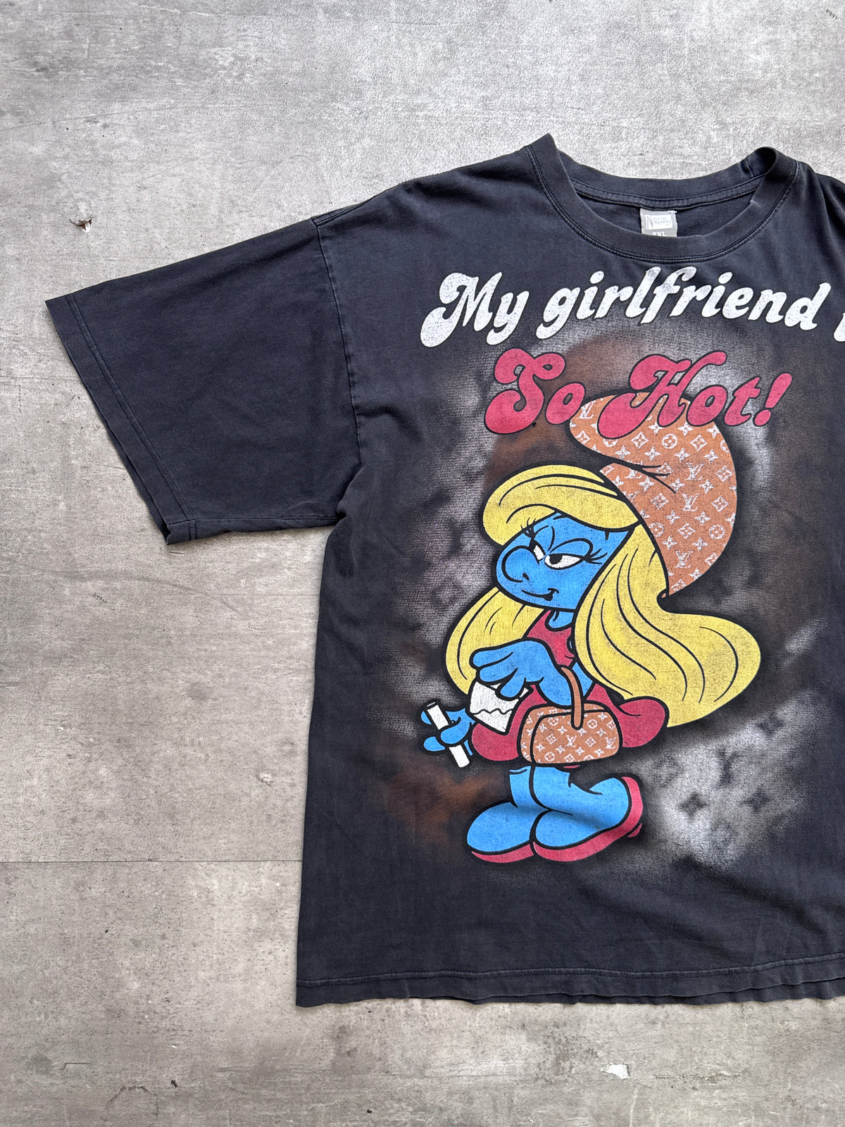 Smurfette 'My Girlfriend Is So Hot' Tee
