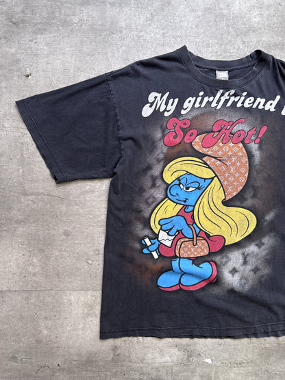 Smurfette 'My Girlfriend Is So Hot' Tee