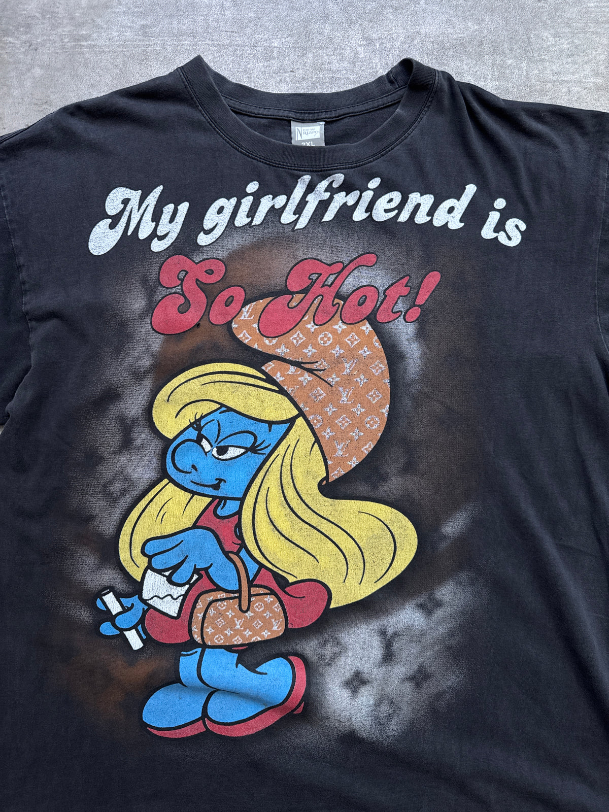 Smurfette 'My Girlfriend Is So Hot' Tee