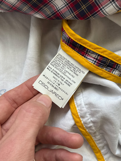 DSquared2 Red Check Zip Blouson
