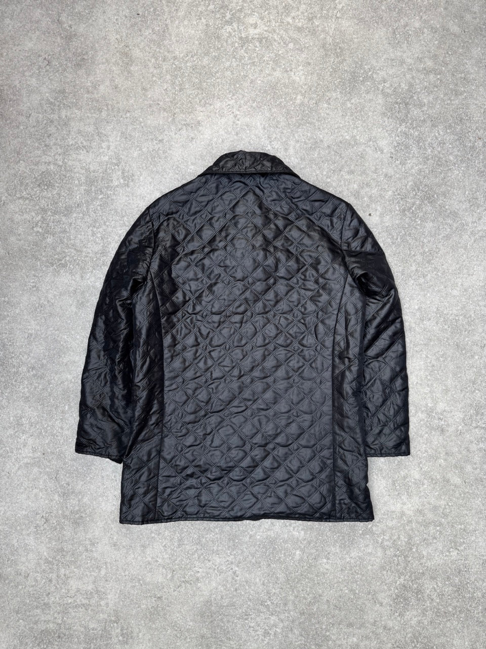 D&G Logo Quilted Black Mid Length Jacket