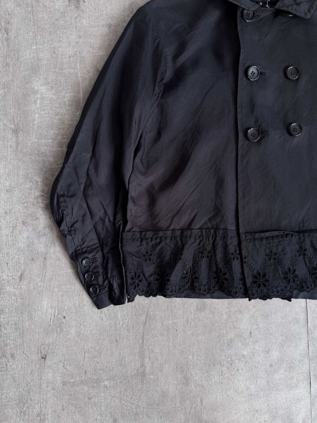 AD2014 Comme Des Garçons Tricot Lace Trim Jacket