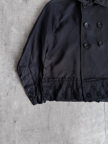 AD2014 Comme Des Garçons Tricot Lace Trim Jacket