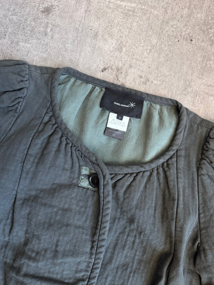 Isabel Marant Low Cut Collarless Padded Jacket