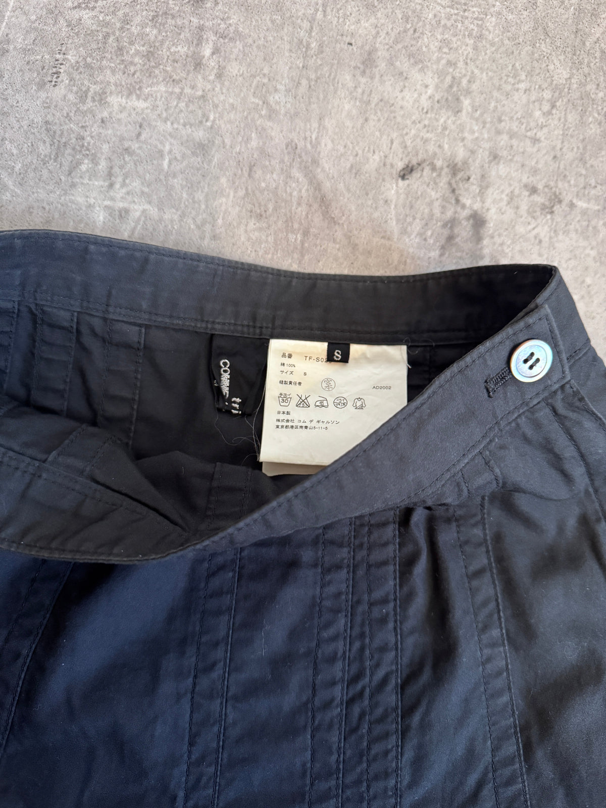 AD2002 Comme Des Garçons Tricot Darted Maxi Skirt