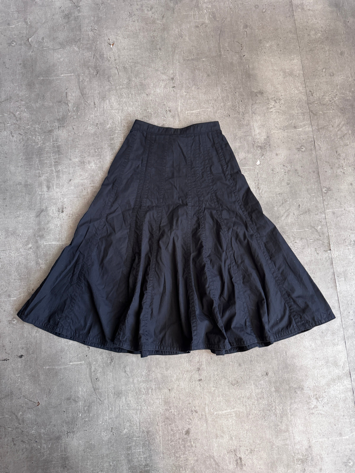AD2002 Comme Des Garçons Tricot Darted Maxi Skirt