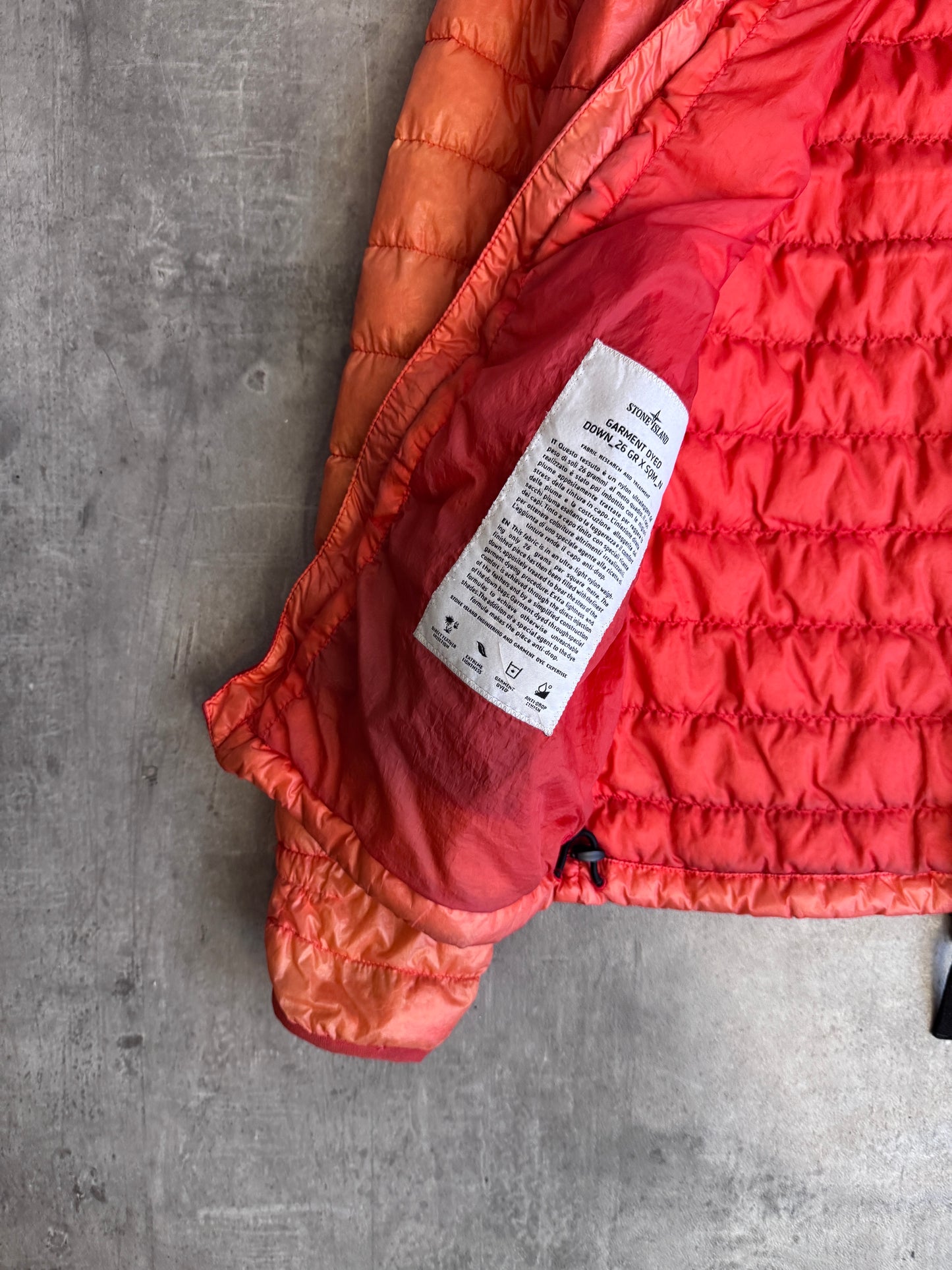 A/W 2014 Stone Island Orange DOWN_26 GR Jacket