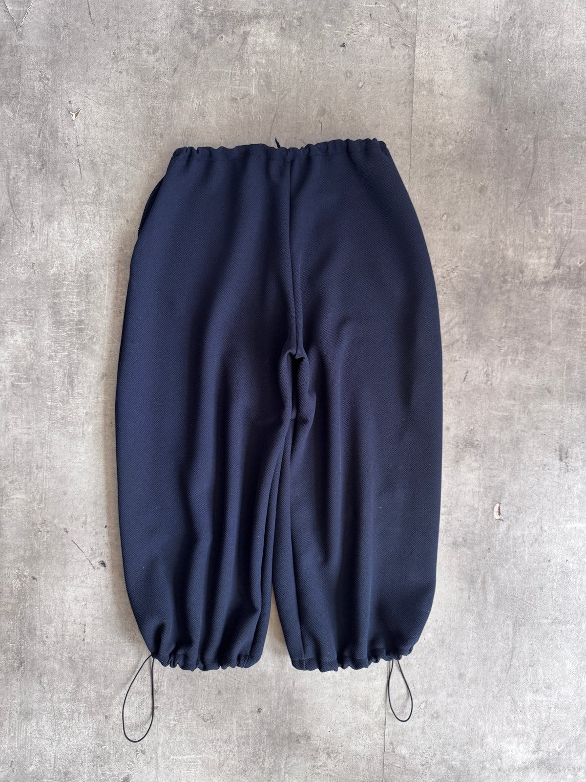 VT Rework : Deadstock Black Waffle Balloon Trousers