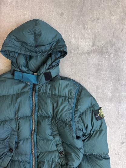 S/S 2009 Stone Island Forest Green Neck Strap Down Jacket