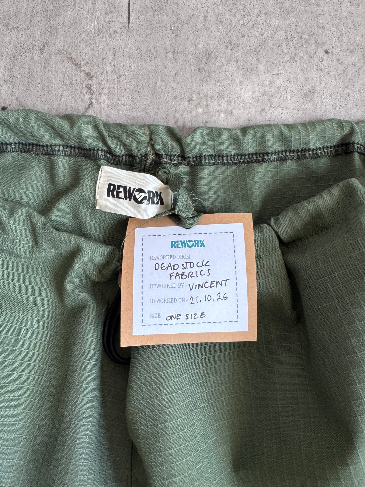 VT Rework : Deadstock Green Balloon Trousers