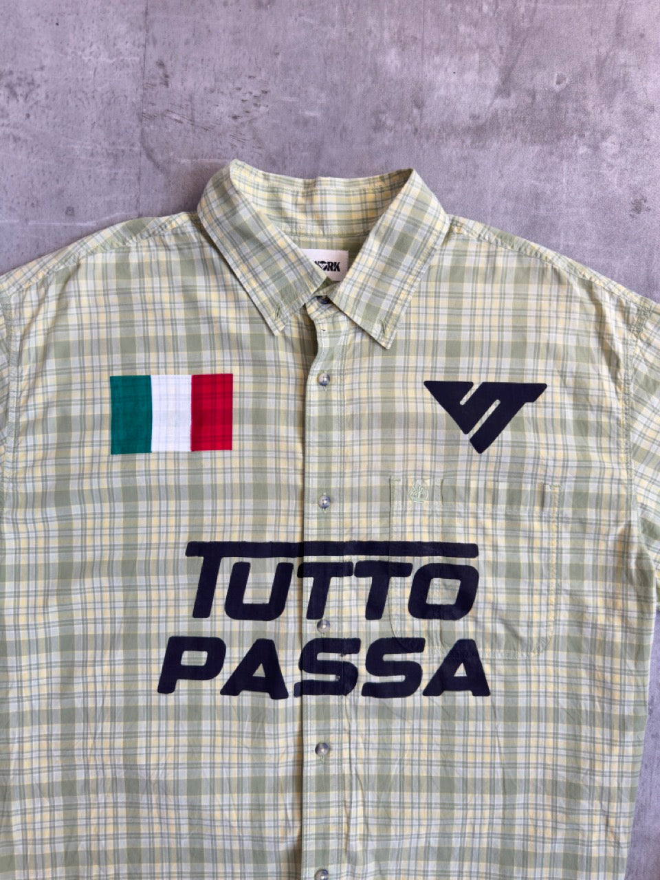 VT Rework: 'Tutto Passa' Green Check Shirt