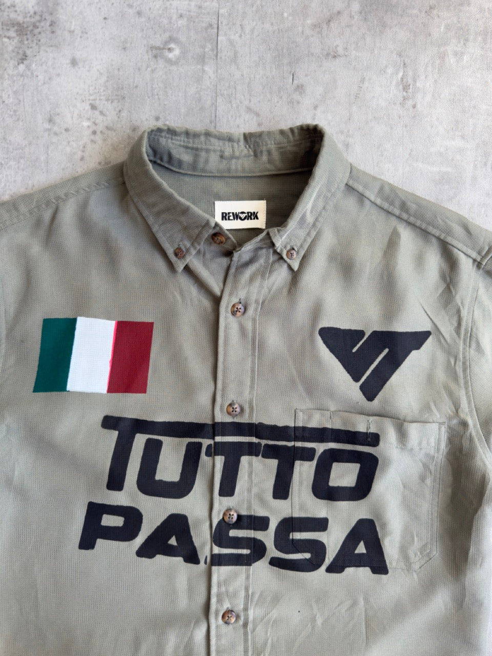 VT Rework: 'Tutto Passa' Khaki Shirt