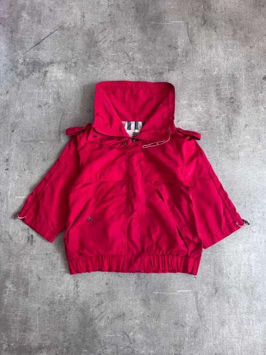 Burberry Red Nylon Technical Jacket