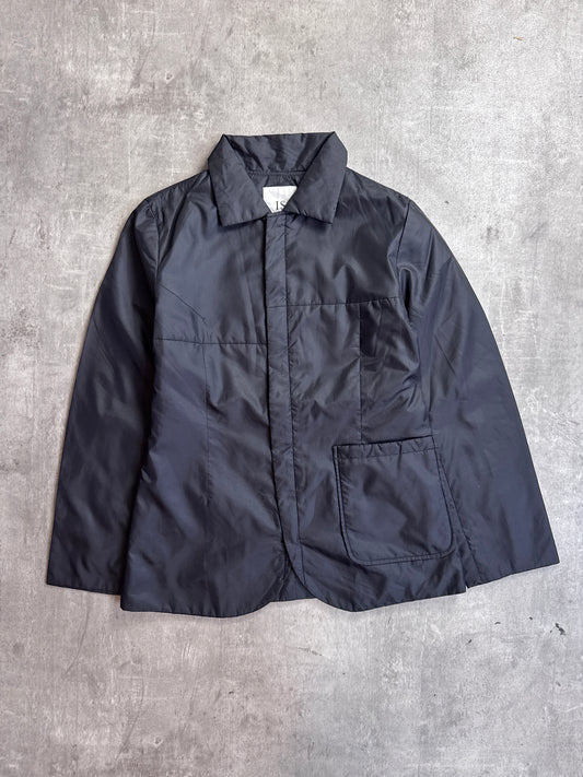 Issey Miyake Sunao Kuwahara Black Nylon Full Zip Lightweight Jacket