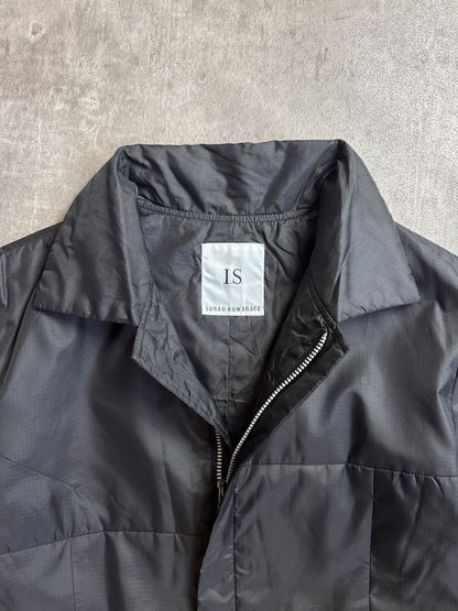 Issey Miyake Sunao Kuwahara Black Nylon Full Zip Lightweight Jacket