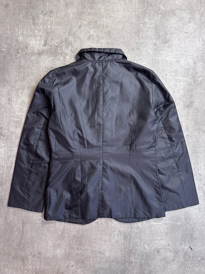 Issey Miyake Sunao Kuwahara Black Nylon Full Zip Lightweight Jacket