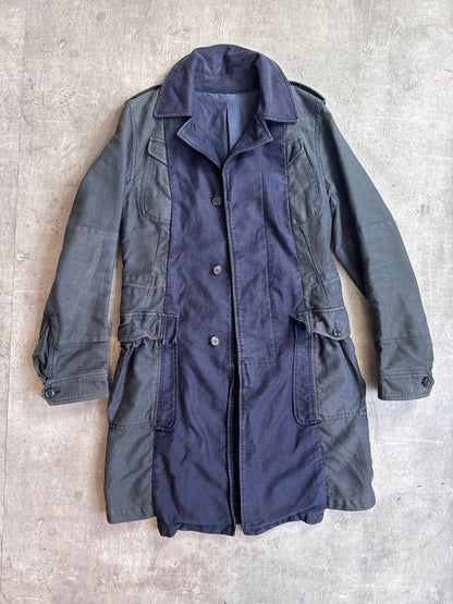 Mihara Yasuhiro Navy Cotton Courd Detailed Workwear Jacket