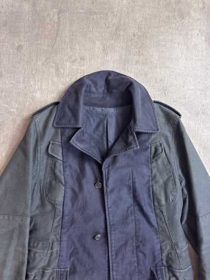 Mihara Yasuhiro Navy Cotton Courd Detailed Workwear Jacket