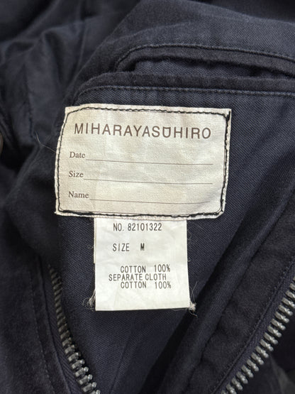 Mihara Yasuhiro Navy Cotton Courd Detailed Workwear Jacket