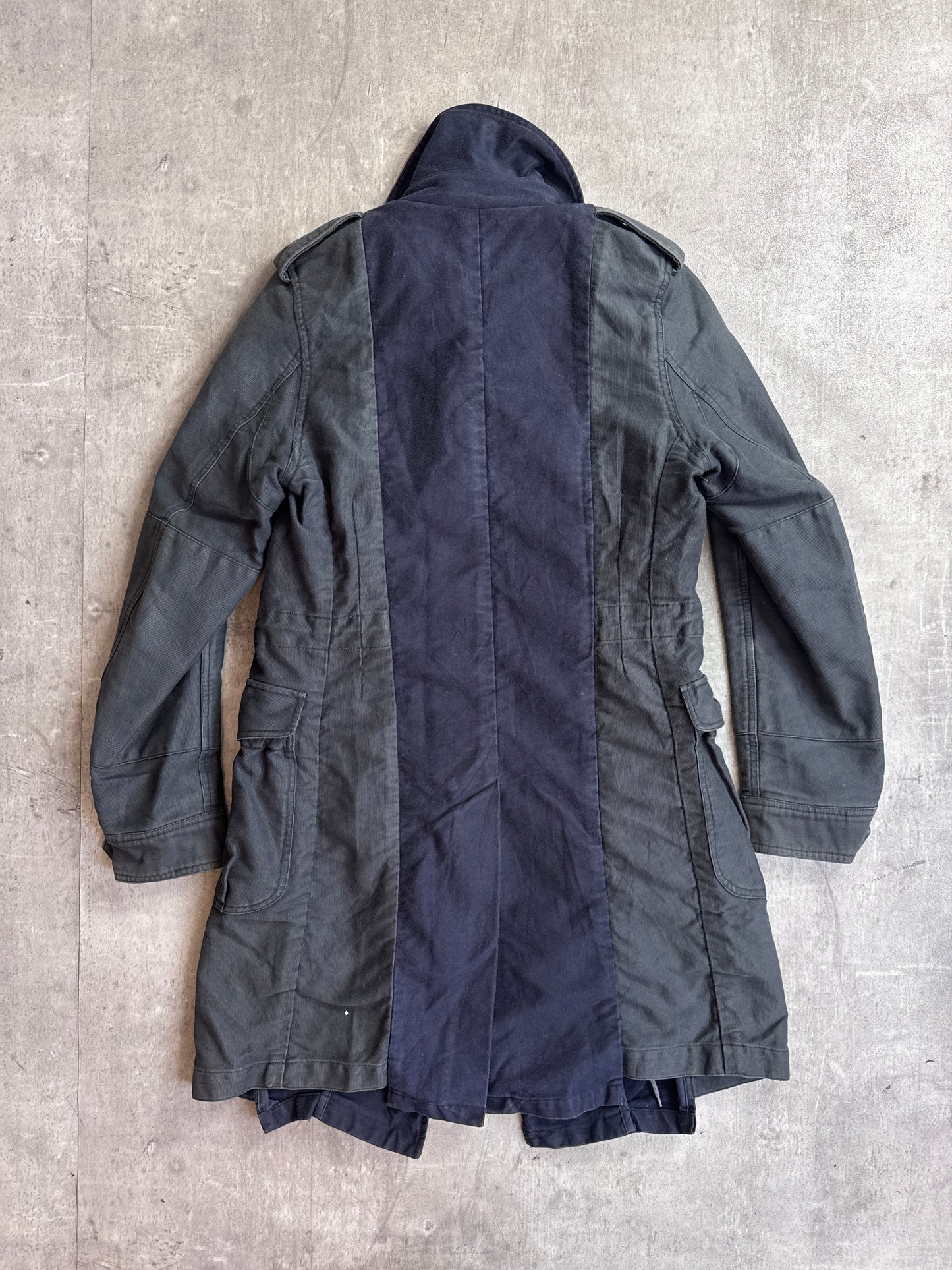 Mihara Yasuhiro Navy Cotton Courd Detailed Workwear Jacket