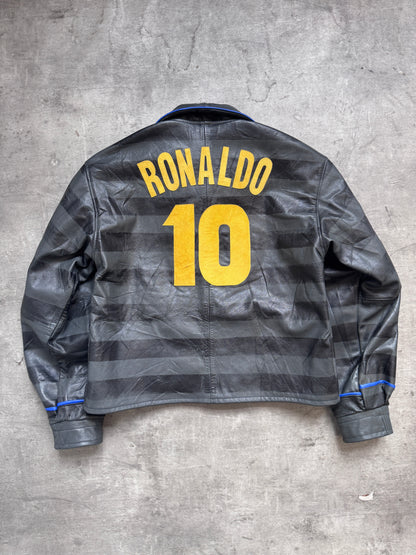 VT Rework: Inter Milan Ronaldo 10 Painted Leather Jacket