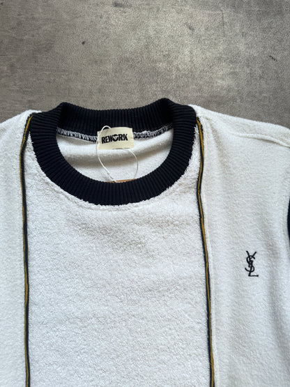 VT Rework: Yves Saint Laurent Embroidered Terry Sweatshirt