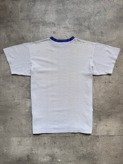 1980's Stone Island Marina Vertical Stripe Pocket Tee