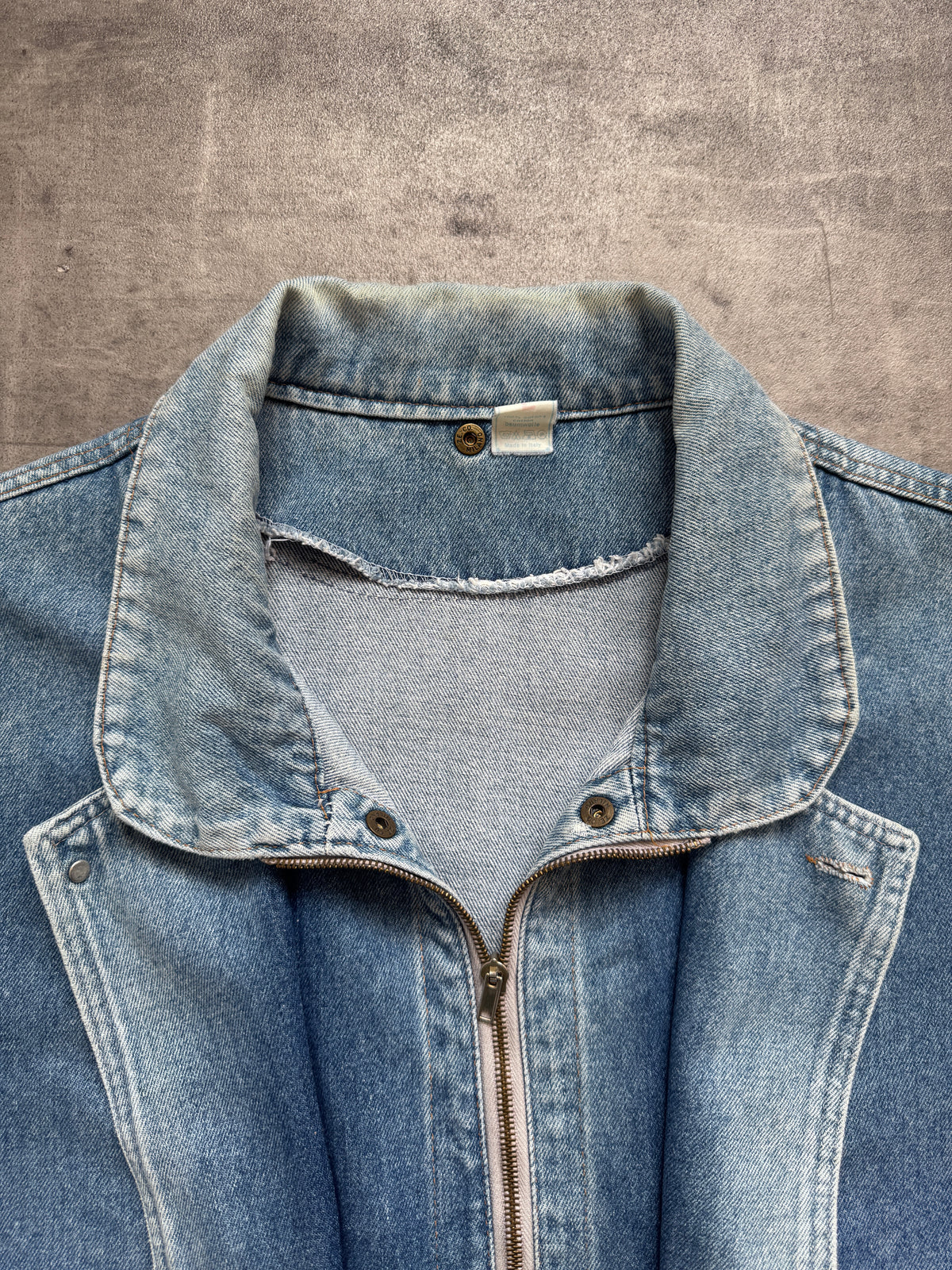 1980's Fox Jeans Italian Layered Denim Blouson