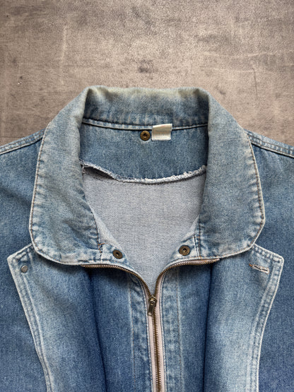 1980's Fox Jeans Italian Layered Denim Blouson