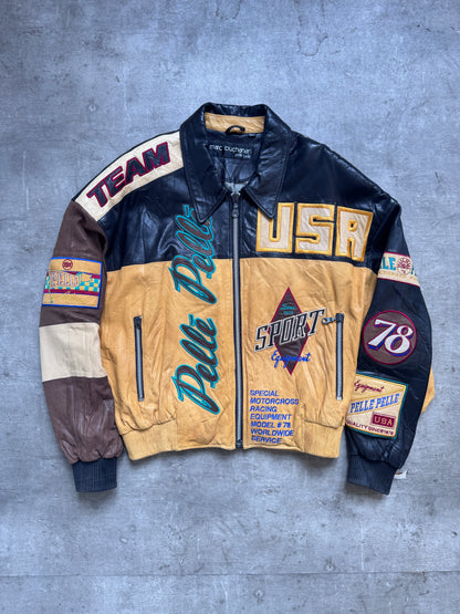 Pelle Pelle Marc Buchanan Colour Block Embroidered Varsity Jacket