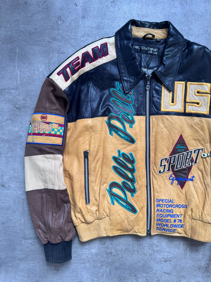 Pelle Pelle Marc Buchanan Colour Block Embroidered Varsity Jacket