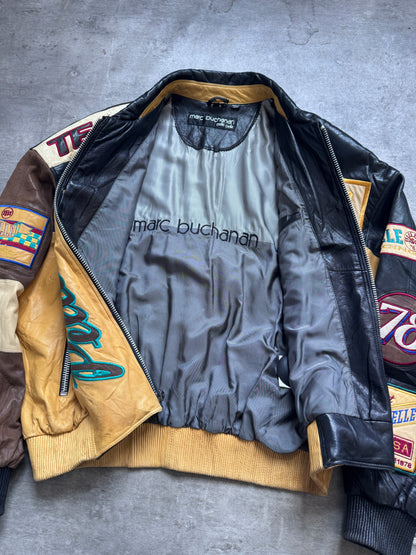 Pelle Pelle Marc Buchanan Colour Block Embroidered Varsity Jacket