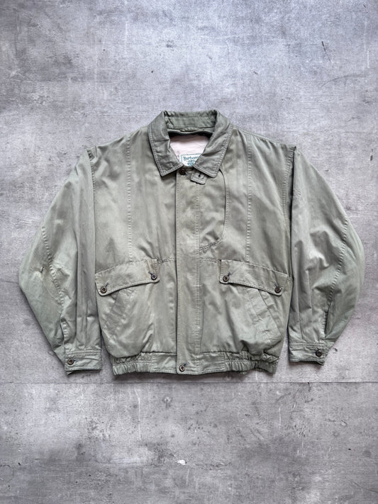 1980's Burberry Japan 5 Pocket Green Work Blouson