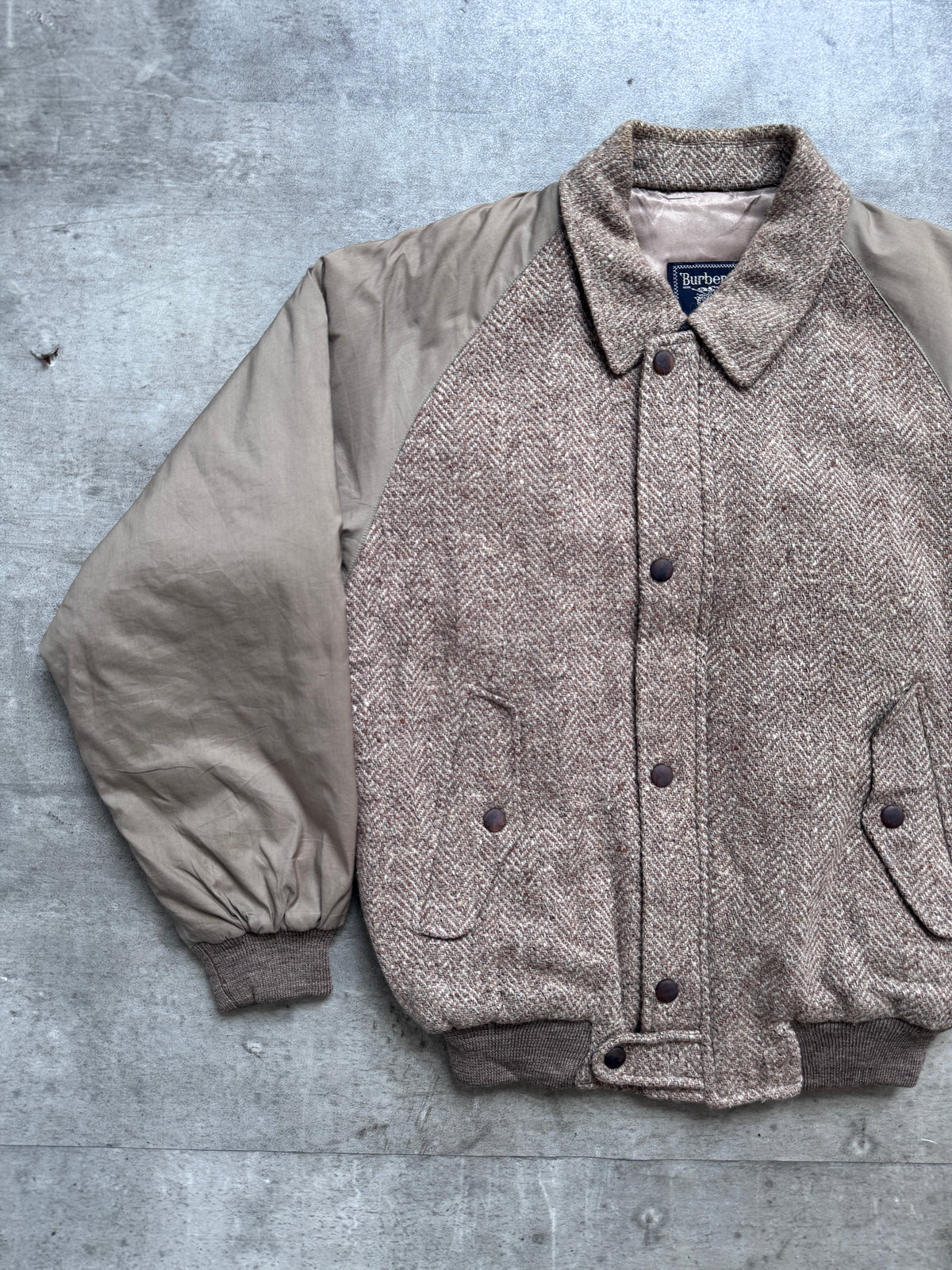 1980's Burberry Hybrid Tweed Work Blouson