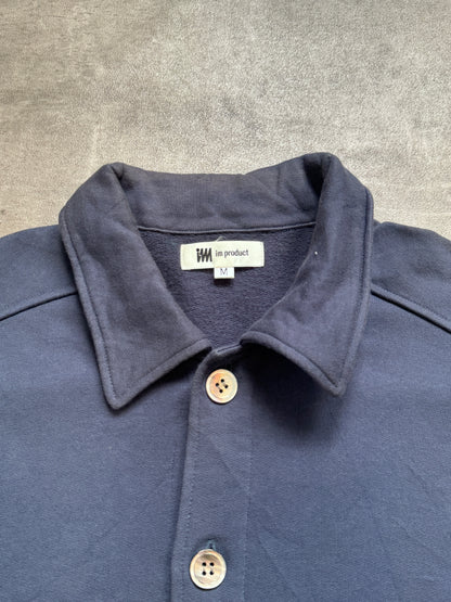 Issey Miyake Product Blue Jersey Cotton Cardigan