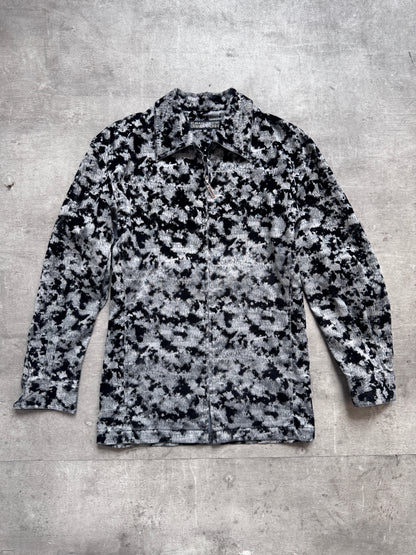 Jean-Paul Gaultier Homme Objet Monochrome Velour Full Zip Shirt