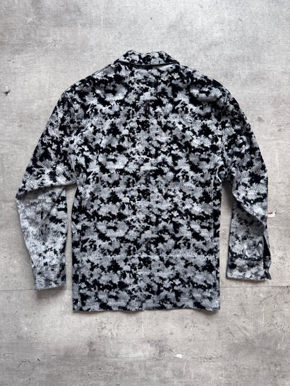 Jean-Paul Gaultier Homme Objet Monochrome Velour Full Zip Shirt