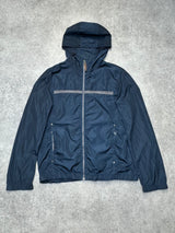 Prada Nylon Navy Hooded Tech Jacket