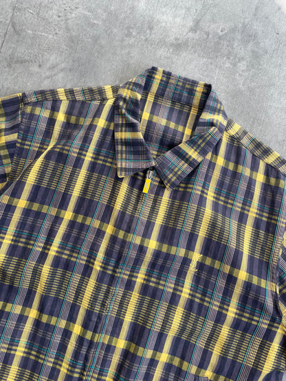 Yves Saint Laurent Plaid S/S Jacket (ID511). FA: 276