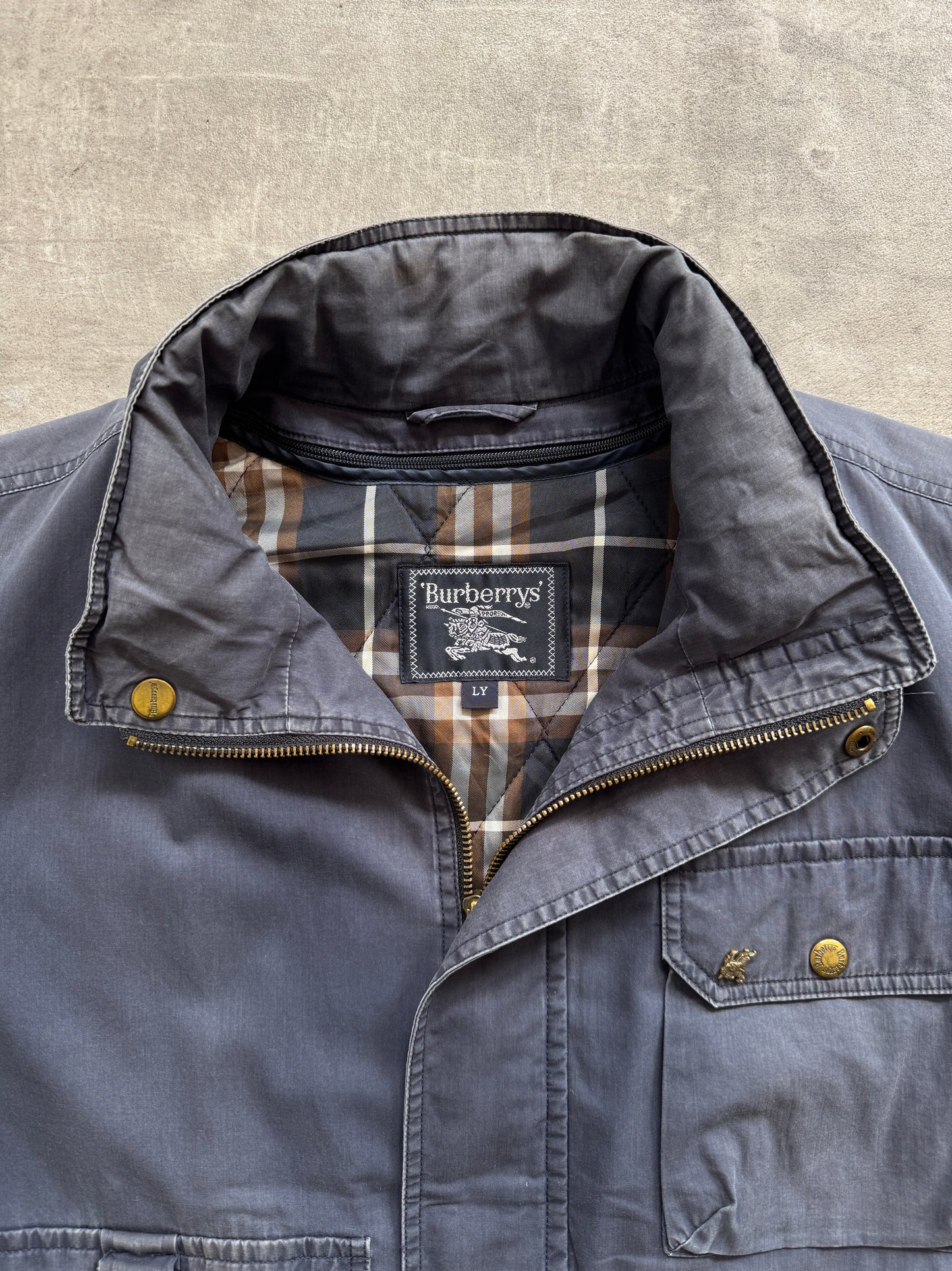 1980's Burberry Japan Faded Modular Utility Blouson