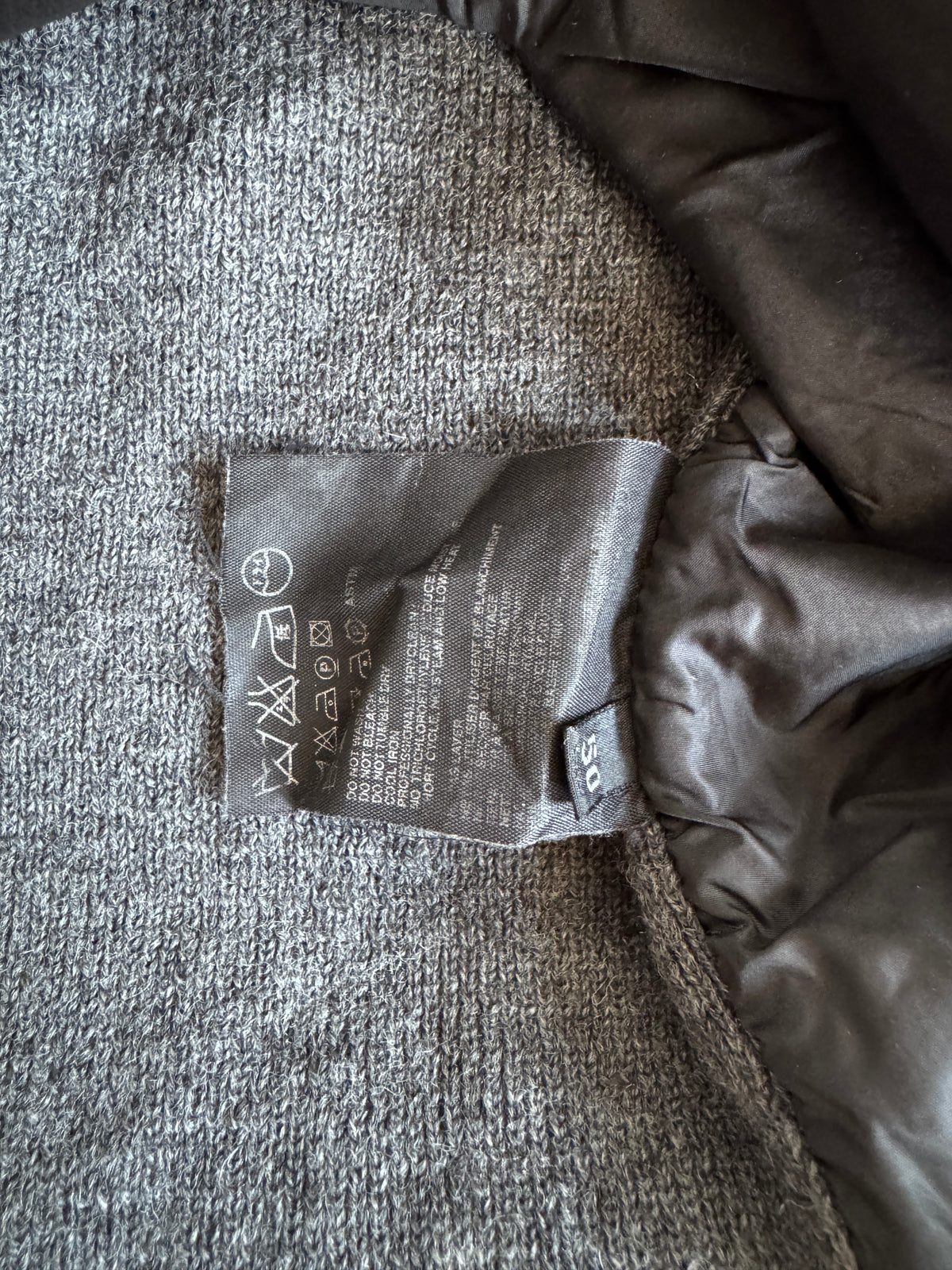 Prada Sport Grey Camo Full Zip Wool Jacket