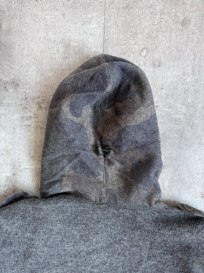 Prada Sport Grey Camo Full Zip Wool Jacket